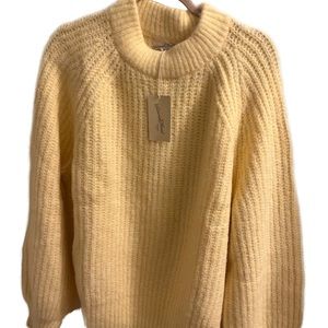 Yellow Cable sweater